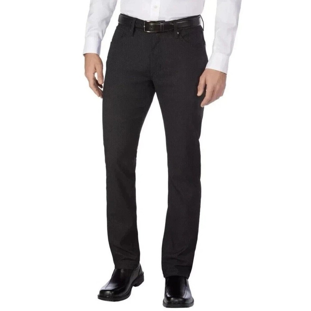 NEW URBAN STAR Men's Size 40x34 Gray Stretch Relaxed Fit Straight Leg Pants